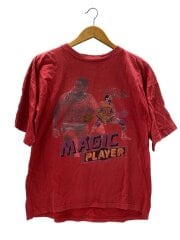 90s/マジックジョンソン/レイカーズ/両シングル/Tシャツ/L/コットン/RED