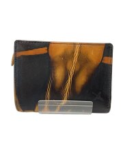 奄美泥染めミドル折り財布/2つ折り財布/レザー/BRW/メンズ/DA1035-AMD