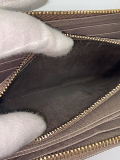 商品画像：サフィアーノ/ラウンドジップ/長財布/レザー/BEG/ファスナープルダメージ/角スレ 5