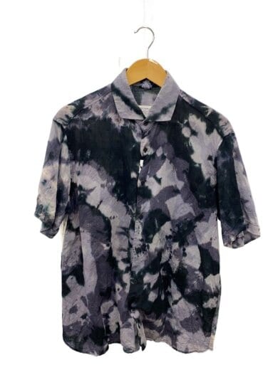 商品画像：タイダイ柄/半袖シャツ/L/ウール/BLK/総柄// 1