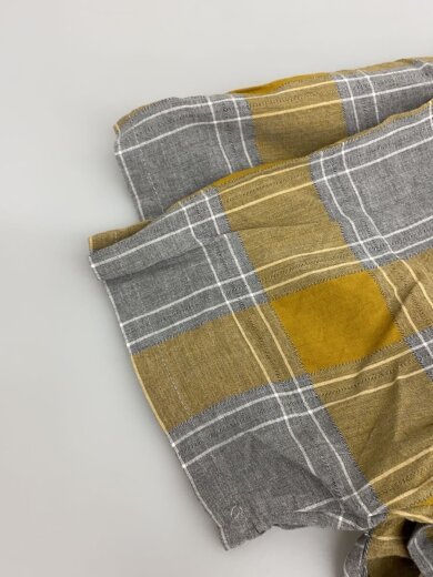 商品画像：半袖シャツ/M/レーヨン/YLW/チェック// 5