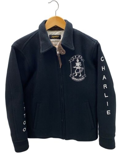 商品画像：LETTERD WOOL JACKET/ジャケット/S/ウール/BLK 1