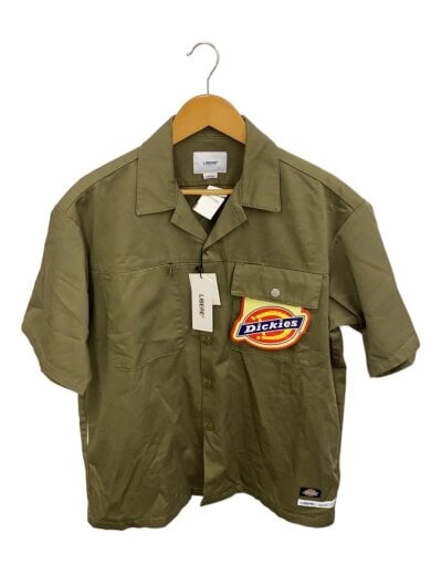 商品画像：ビッグシルエットワークシャツ/半袖シャツ/S/ポリエステル/KHK/222202 1