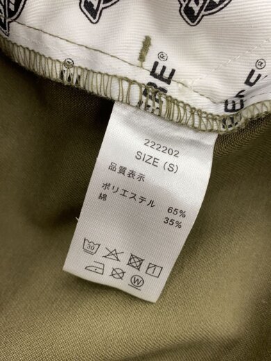 商品画像：ビッグシルエットワークシャツ/半袖シャツ/S/ポリエステル/KHK/222202 4