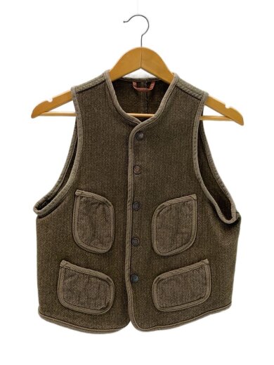 商品画像：ビーチクロスベスト/ごま塩/ブラウンズビーチベスト/1/コットン/BRW 1