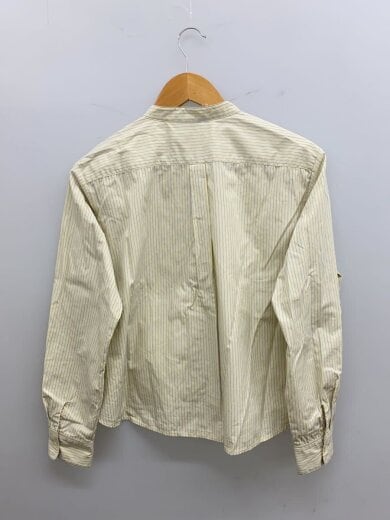 商品画像：25SS/パターンショートシャツ/バンドカラーシャツ/FREE/コットン/YLW/ストライプ/1-739825 2