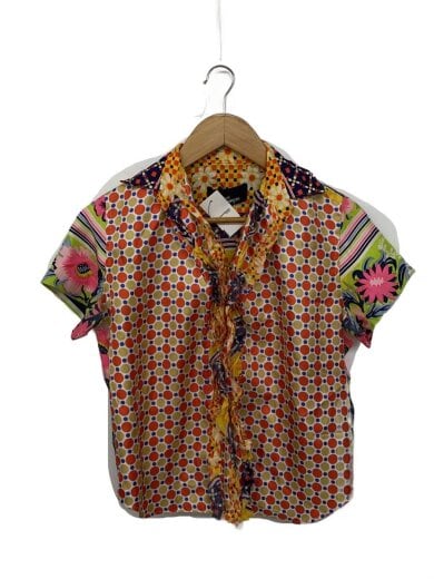 商品画像：半袖ブラウス/M/レーヨン/マルチカラー/総柄/TB02004M/AD2001 1