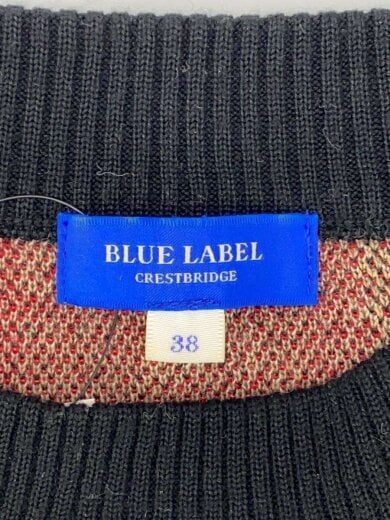 商品画像：クレストブリッジチェックニット/金ボタン/38/RED/チェック/アクリル/55N12-273-16// 3