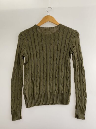 商品画像：ポニー刺繍/PIMA COTTON/コットンセーター/ケーブルニット/S/KHK// 2