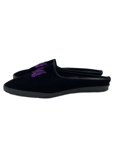 商品画像：Papillon Emb Velvet Mule/パピヨン刺繍ベルベットミュール/シューズ/8/BLK// 1
