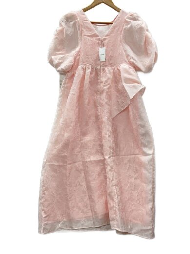 商品画像：bubble sleeve jacquard dress/M/ポリエステル/PNK/2383-50251// 2