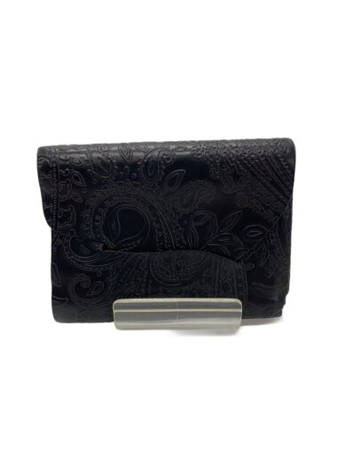商品画像：CP2.5/コンパクトウォレット/ペイズリー/メンズ/レザー/BLK/CP-2.5-PAISLEYBIT// 1