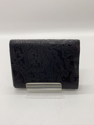 商品画像：CP2.5/コンパクトウォレット/ペイズリー/メンズ/レザー/BLK/CP-2.5-PAISLEYBIT// 2