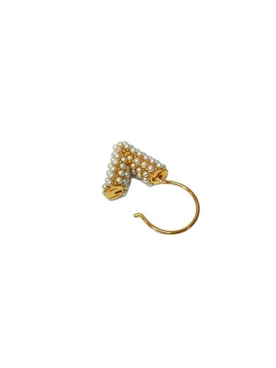 商品画像：ブックルドレイユ・フープエセンシャルVペルル/メッキ/GLD/ピアス/片耳// 2