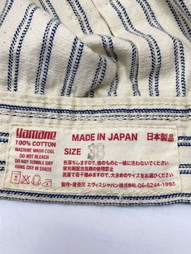 商品画像：カバーオール/38/コットン/WHT/ストライプ 4