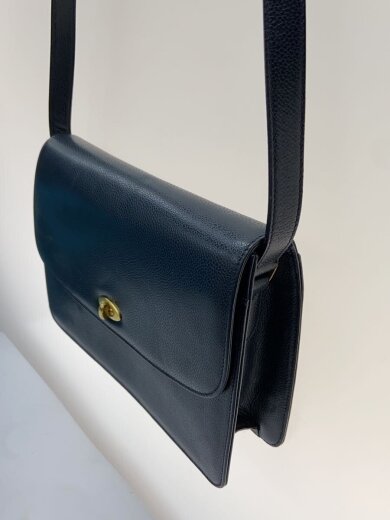 商品画像：ショルダーバッグ/レザー/NVY/無地/m4e-4403 2
