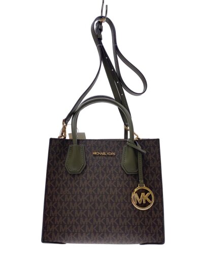 商品画像：ショルダーバッグ/レザー/BRW/総柄/35S1GM9M2B// 1