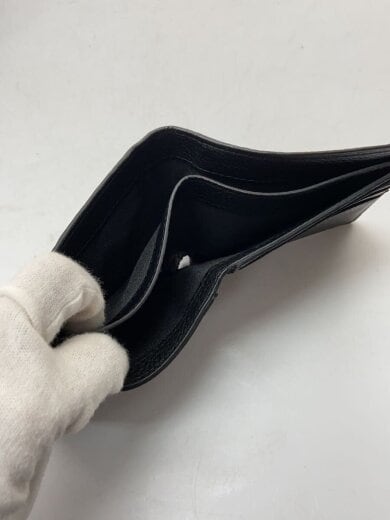 商品画像：2つ折り財布/フェイクレザー/BLK/無地/メンズ 8