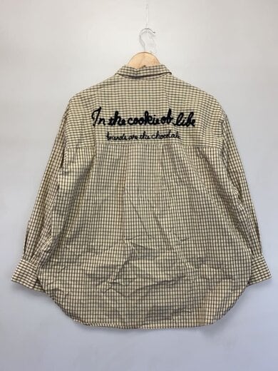 商品画像：長袖シャツ/--/コットン/BEG/チェック/25-050-200-2200-3-0// 2