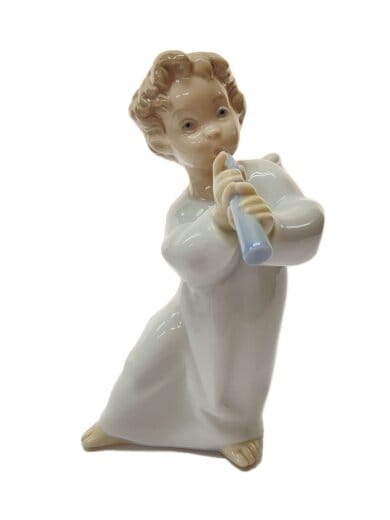 商品画像：LLADRO/笛を吹く天使インテリア雑貨/WHT 1