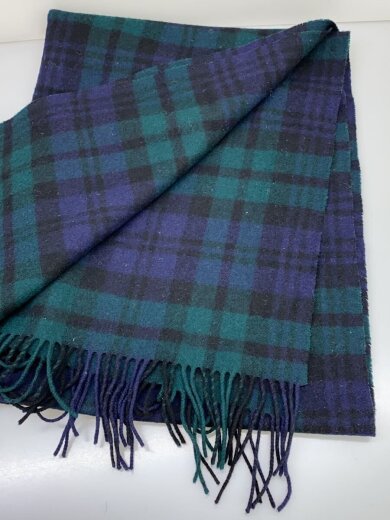 商品画像：マフラー/ウール/GRN/チェック/レディース 3