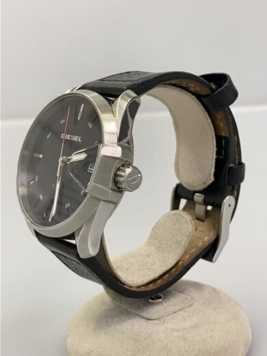 商品画像：クォーツ腕時計/アナログ/レザー/BLK/BLK/DZ-1862 2