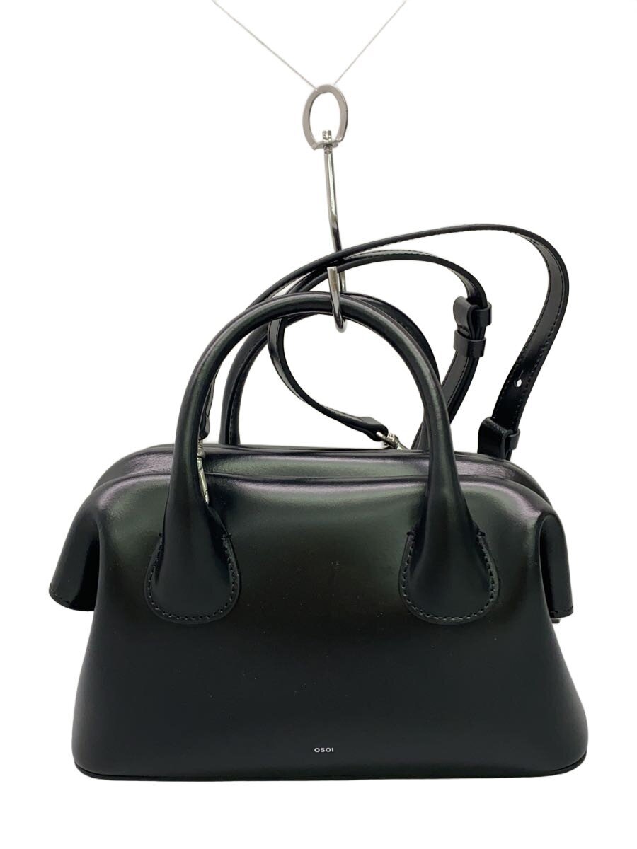 OSOI / ショルダーバッグ/レザー/BLK
