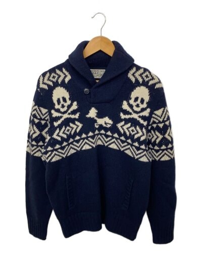 商品画像：ニット・セーター(厚手)/L/ウール/NVY 1