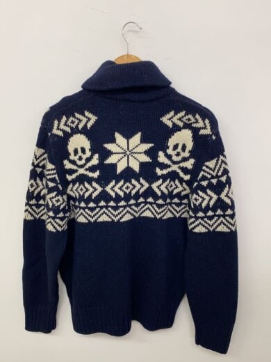 商品画像：ニット・セーター(厚手)/L/ウール/NVY 2