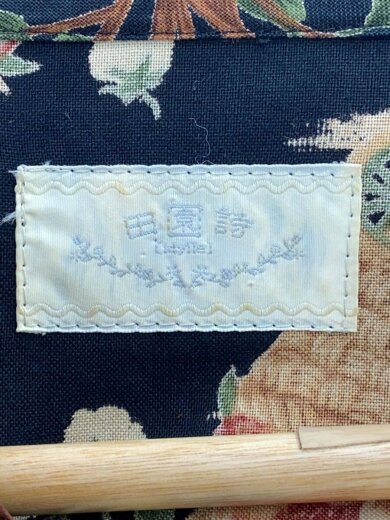 商品画像：田園詩/長袖ワンピース/M/コットン/BLK/総柄/368073-406 3