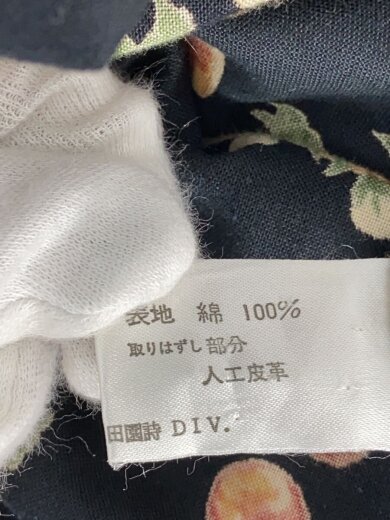 商品画像：田園詩/長袖ワンピース/M/コットン/BLK/総柄/368073-406 5