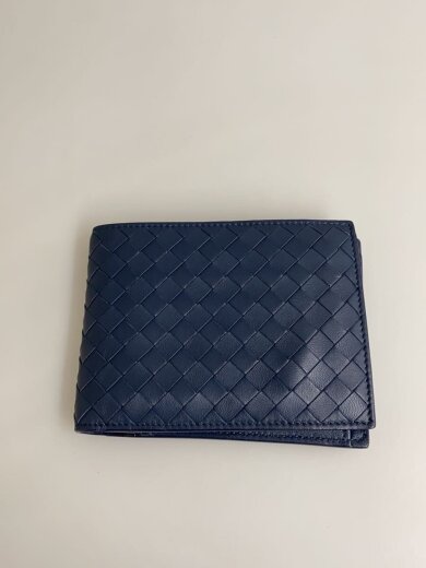 商品画像：2つ折り財布/レザー/NVY/メンズ 1