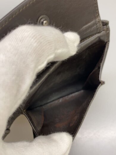 商品画像：2つ折り財布/レザー/BRW/無地/メンズ 5