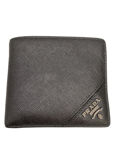 商品画像：2つ折り財布/レザー/BLK/メンズ/2MO738 1