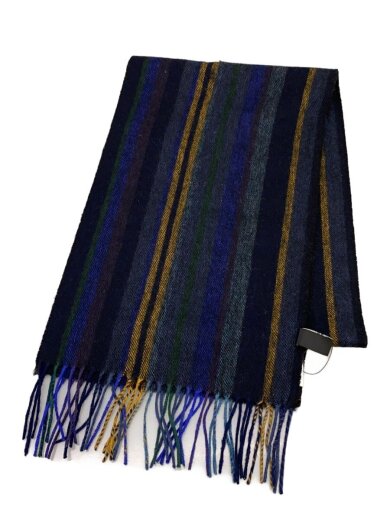 商品画像：マフラー/ウール/NVY/ボーダー/メンズ/PY-Z4-53531 1