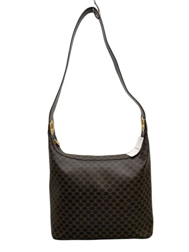 商品画像：ショルダーバッグ/レザー/BRW/総柄/マカダム 1