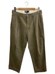 スラックスパンツ/35/コットン/KHK