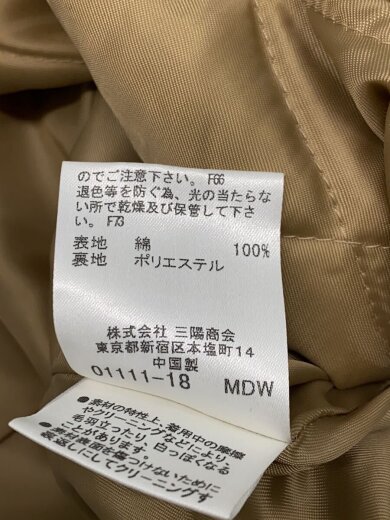 商品画像：コート/M/コットン/CML/FNK07-532-40 4