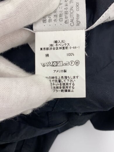 画像：Engineered Garmentsオールインワン/S/コットン/BLK/無地/USA製5