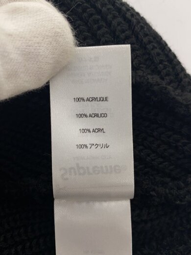 商品画像：ニットキャップ/--/アクリル/BLK/無地/メンズ 5