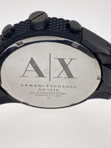 商品画像：クォーツ腕時計/アナログ/ステンレス/BLK/BLK/SS/AX1215 3