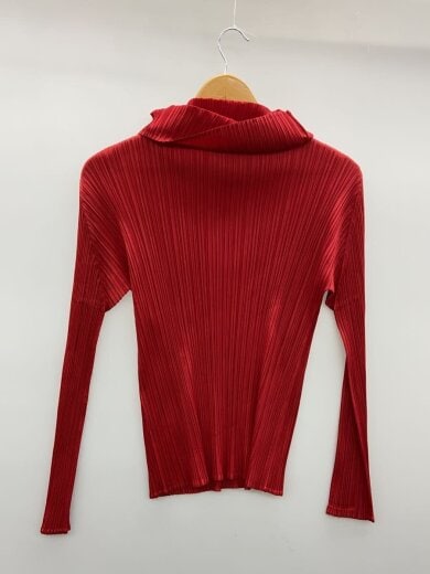 商品画像：長袖カットソー/3/ポリエステル/RED/PP03-JK186/タートルネック 2