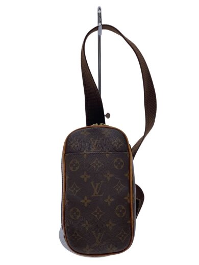 商品画像：ポシェット・ガンジュ_モノグラム・キャンバス/レザー/BRW 1