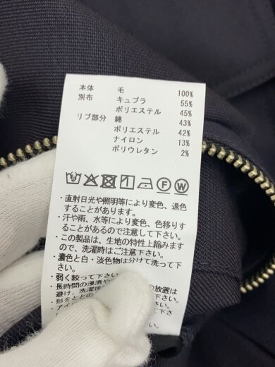 商品画像：フライトジャケット/1/ウール/BLK/無地/11251211206 5