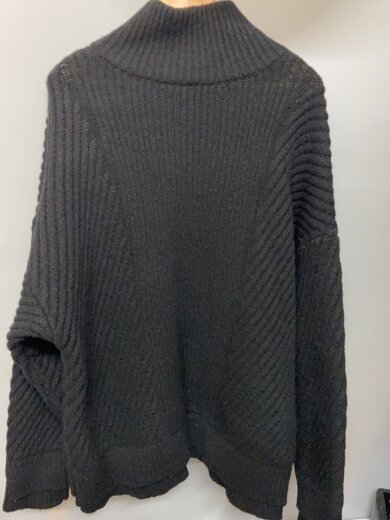 商品画像：ニット・セーター(厚手)/1/ウール/BLK/21KO-AW10 2