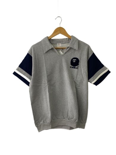 商品画像：90s/スウェット地/ポロシャツ/L/コットン/GRY// 1