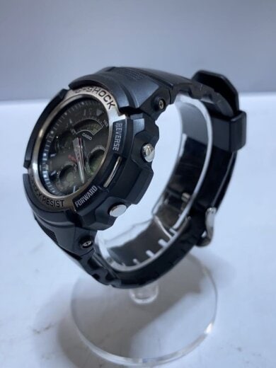 商品画像：クォーツ腕時計/アナログ/ラバー/BLK/BLK 2