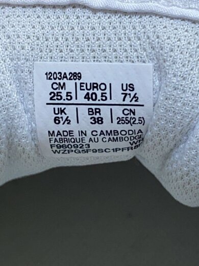 画像：ASICSローカットスニーカー/25.5cm/WHT/1203A2895