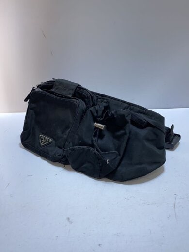 商品画像：ウエストバッグ/ナイロン/BLK 2