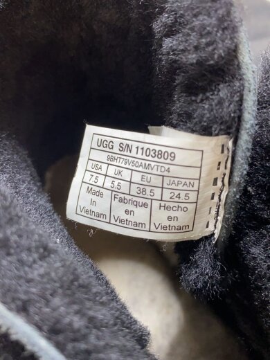 商品画像：ムートン/ショートブーツ/24.5cm/BLK 5